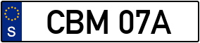 Trailer License Plate
